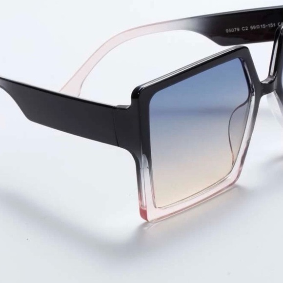🆕New Gorgeous Gradient Square Sunglasses - Picture 3 of 3